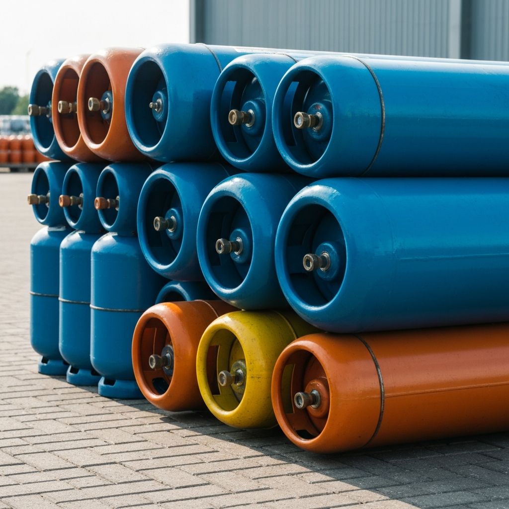 LPG Cylinders Stock - Gas Cylinder Delivery Service in Udhana, Surat